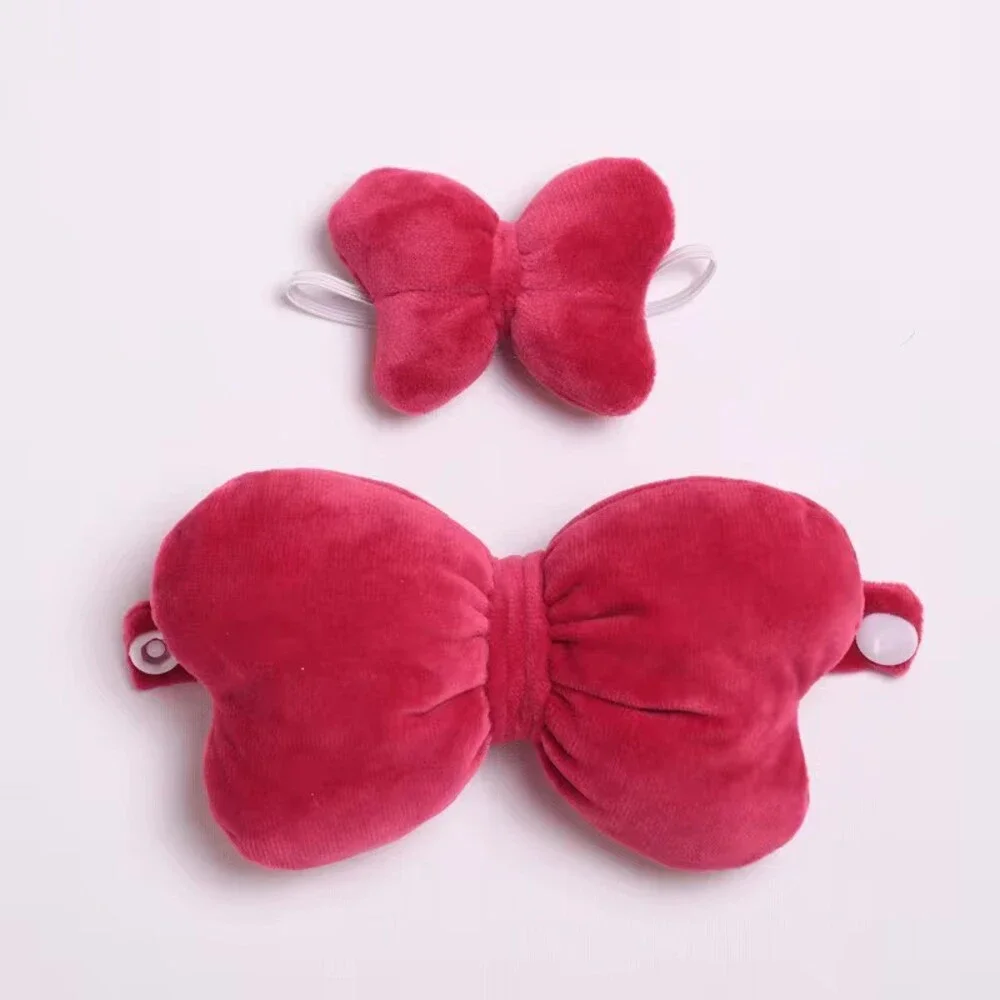 *LAST ONE* POP MART Labubu Maroon Plush Maroon Bow Set (no doll) - Picture 2 of 3